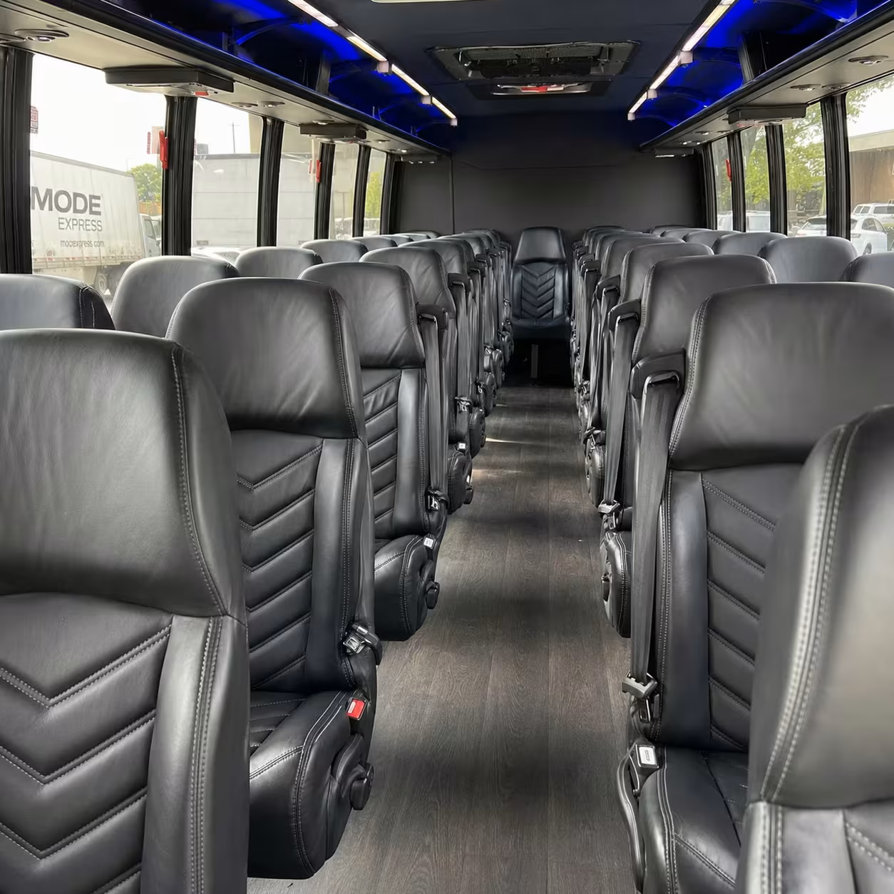 28 passenger minibus inside