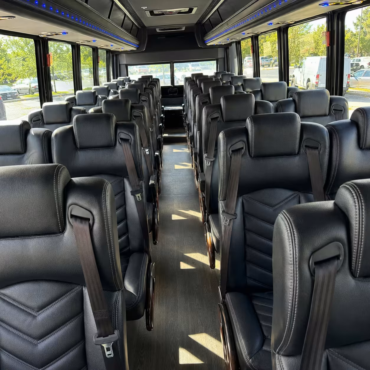 28 passenger minibus interior