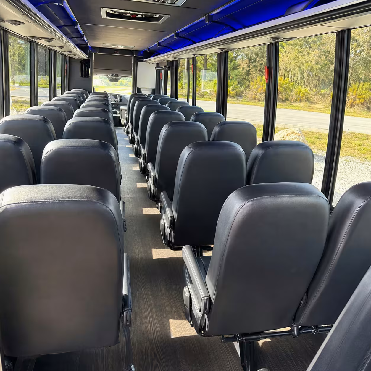 30 passenger minibus inside